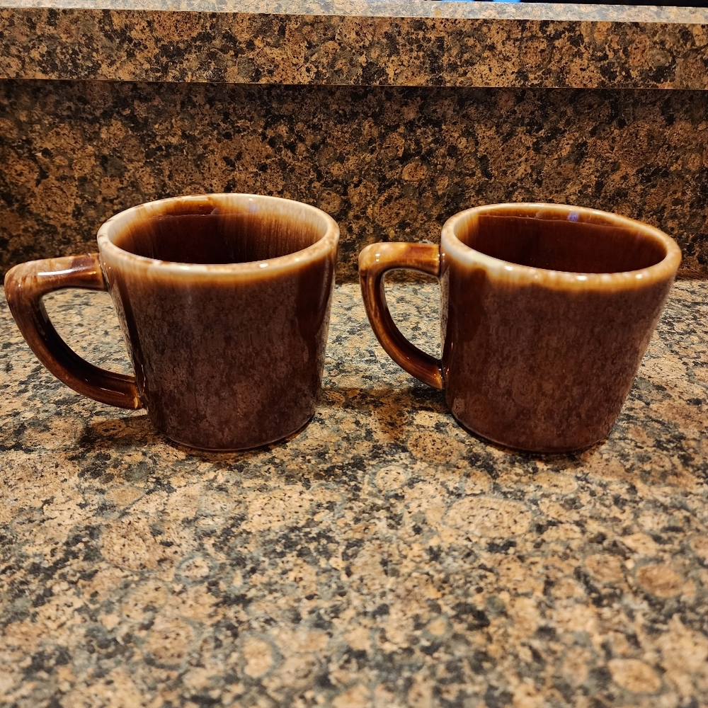 MCP McCoy Brown Drip Mugs, Set of 2